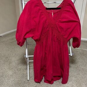 Elegant Red Women's Top